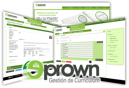 gestion de curriculum eprowin pantallazo